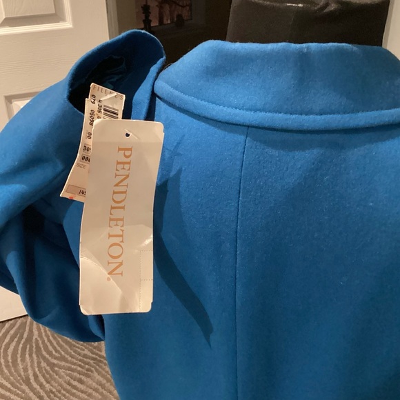 NWT, Pendleton, Wool Blazer, Marine Blue, Fully Lined, vintage - Picture 5 of 13